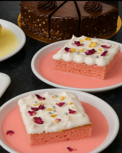 Rose milk cake
